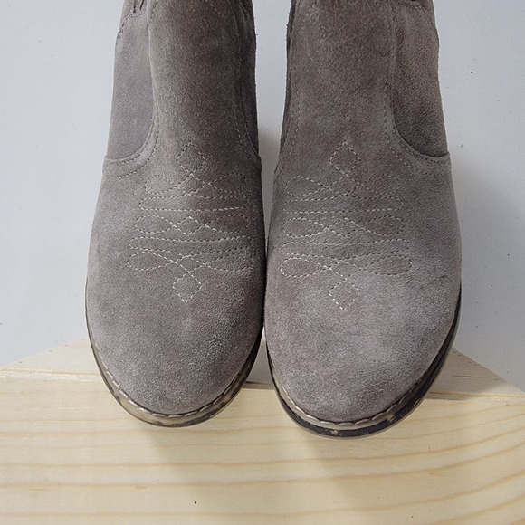 Franco Fortini Chesney Women's Leather Western Boots Size 7.5 Chunky Heel - Picture 3 of 16